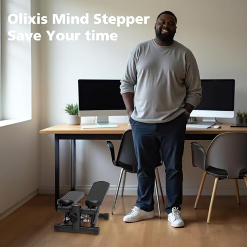Mini Stepper with Resistance Bands | Full Body Cardio Workout Machine