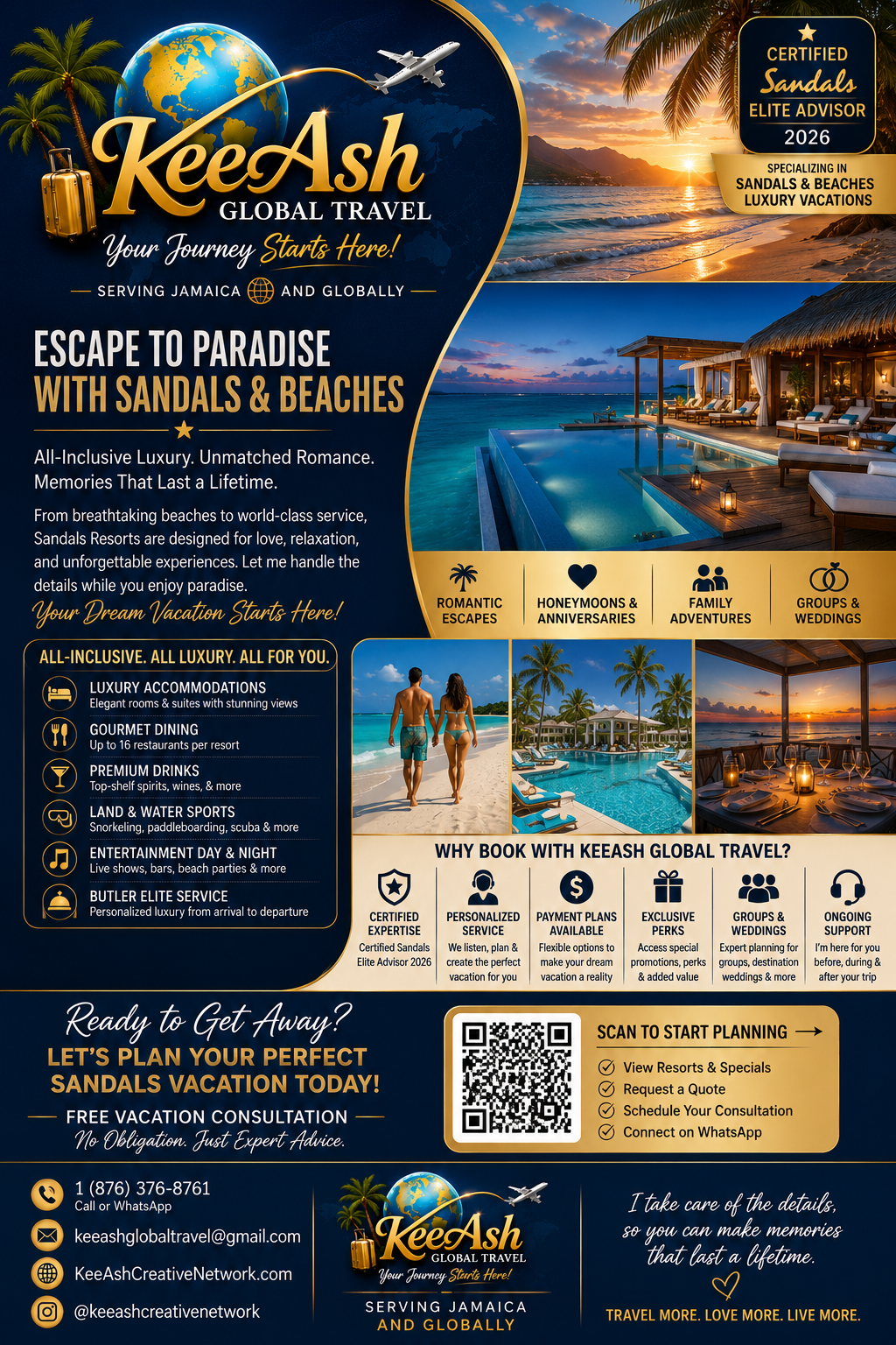 Sandals & Beaches Luxury Vacation Package