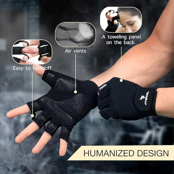 ATERCEL Workout Gloves for Men and Women.