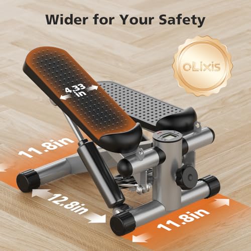 Mini Stepper with Resistance Bands | Full Body Cardio Workout Machine