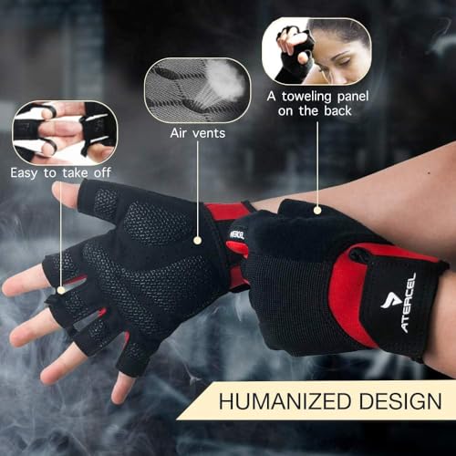 ATERCEL Workout Gloves for Men and Women.