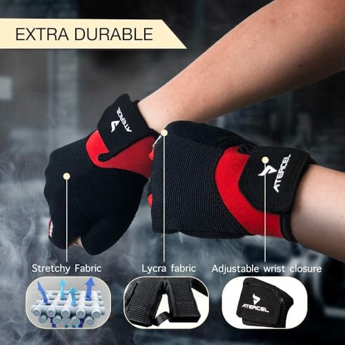 ATERCEL Workout Gloves for Men and Women.