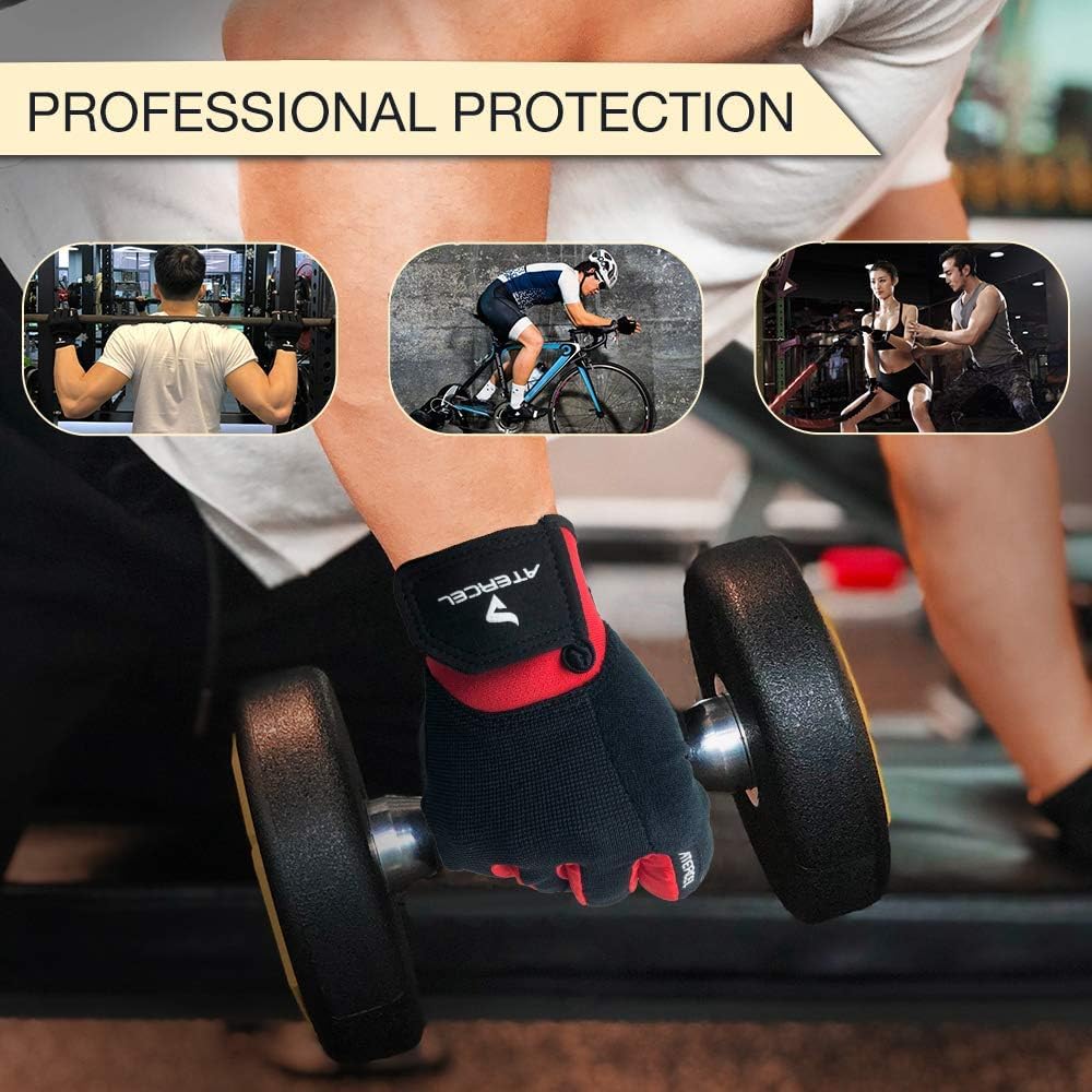 ATERCEL Workout Gloves for Men and Women.