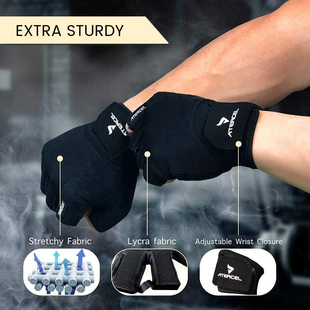ATERCEL Workout Gloves for Men and Women.