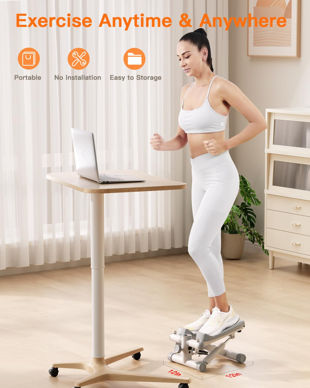Mini Stepper | Compact Home Cardio & Lower Body Workout Machine