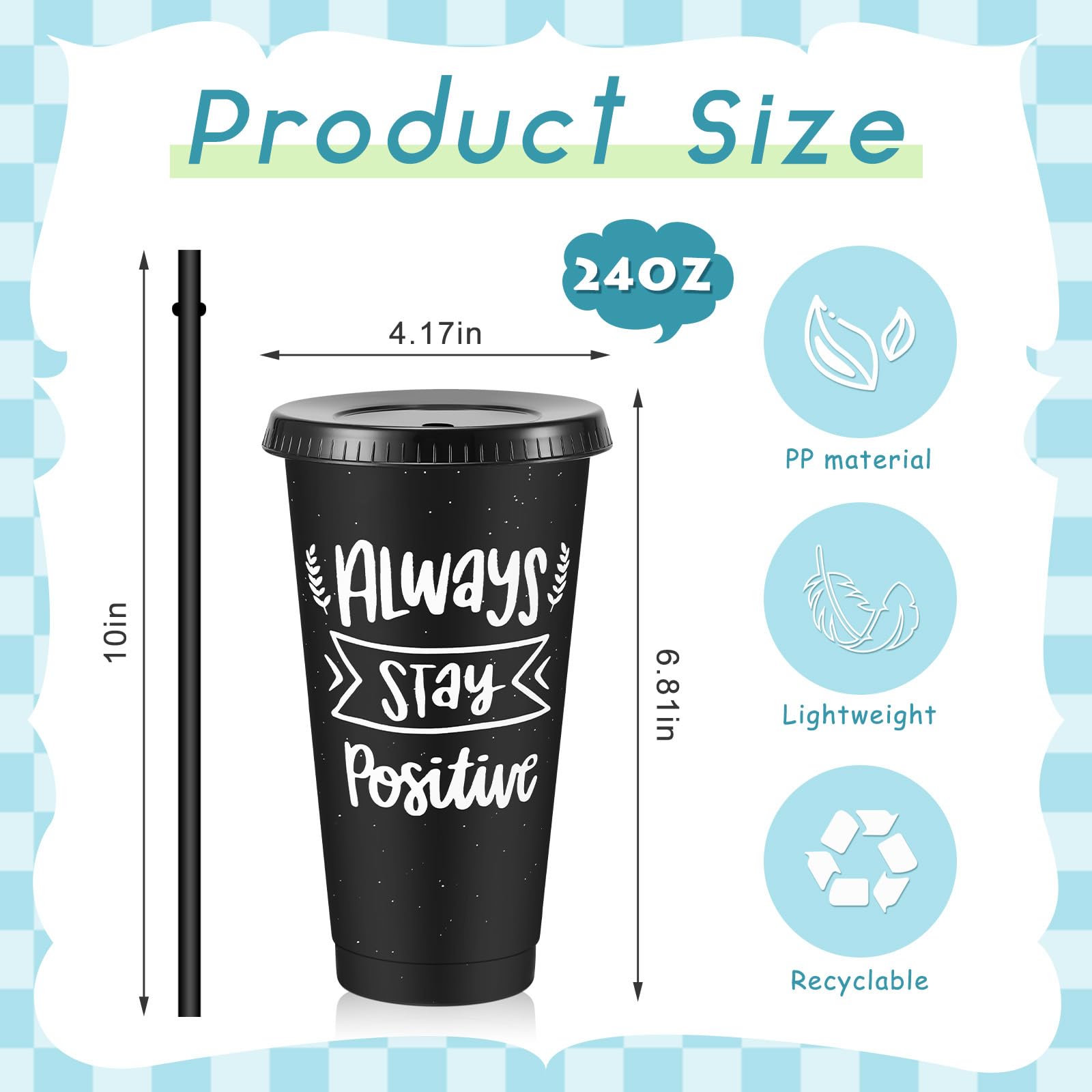 30-Piece Motivational Water Bottle Set | Hydration Cups for Fitness & Daily Use