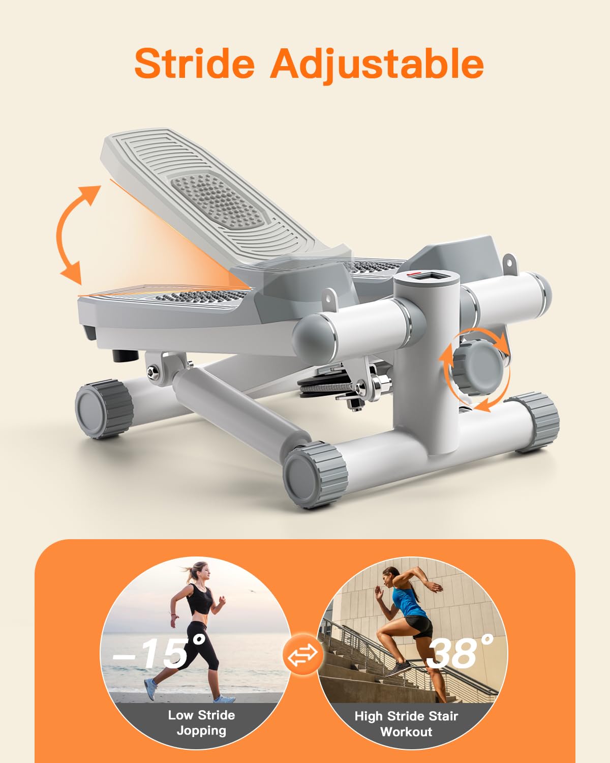 Mini Stepper | Compact Home Cardio & Lower Body Workout Machine