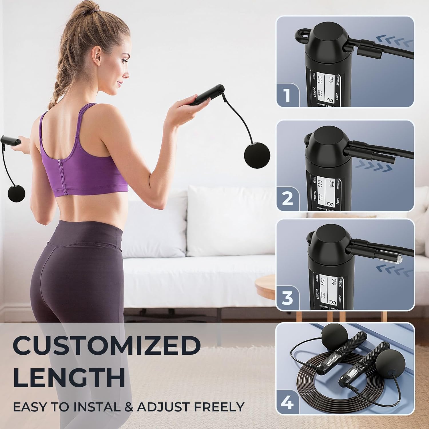 Smart Jump Rope with LED Display