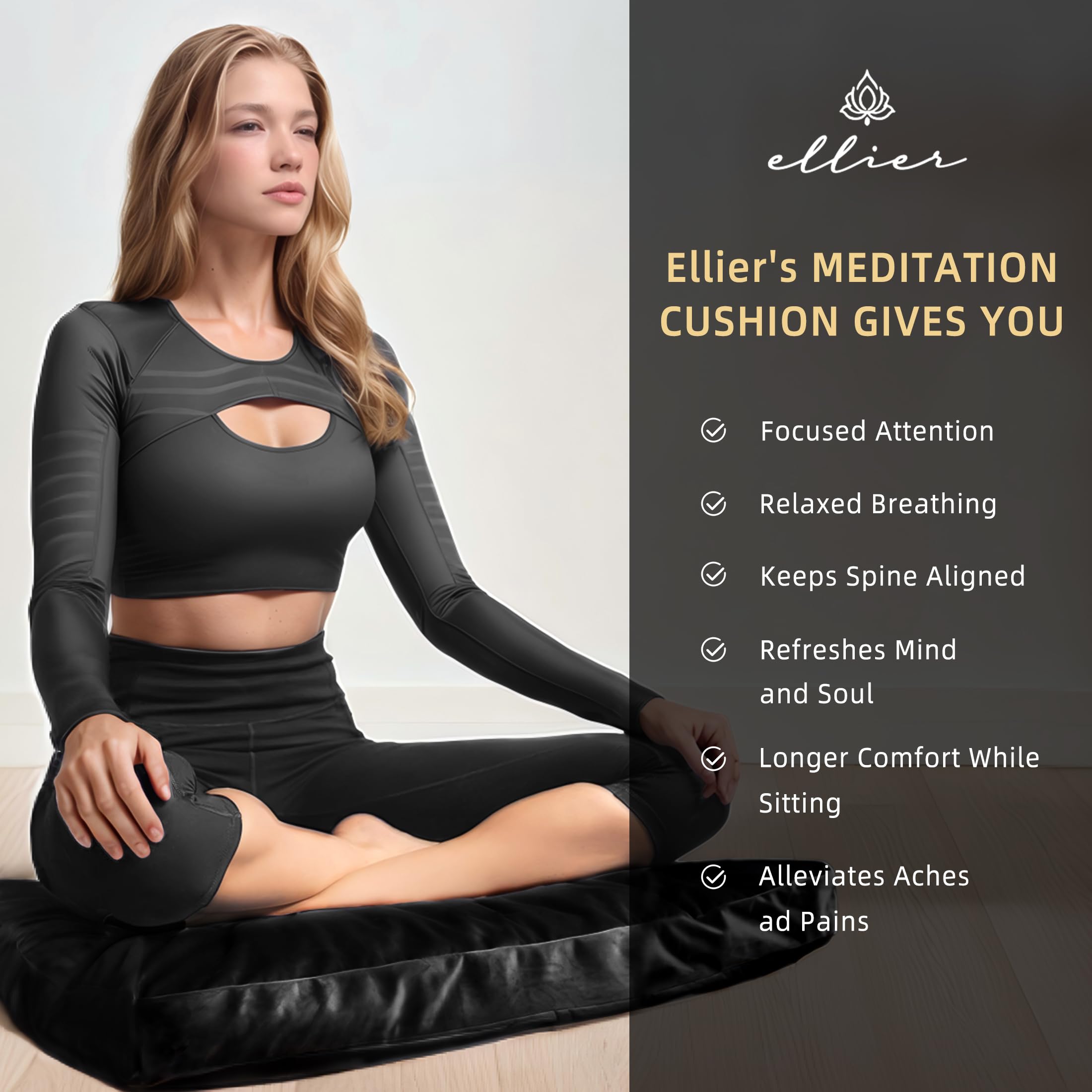 Zafu & Zabuton Meditation Cushion Set | Comfort, Posture & Mindfulness Support