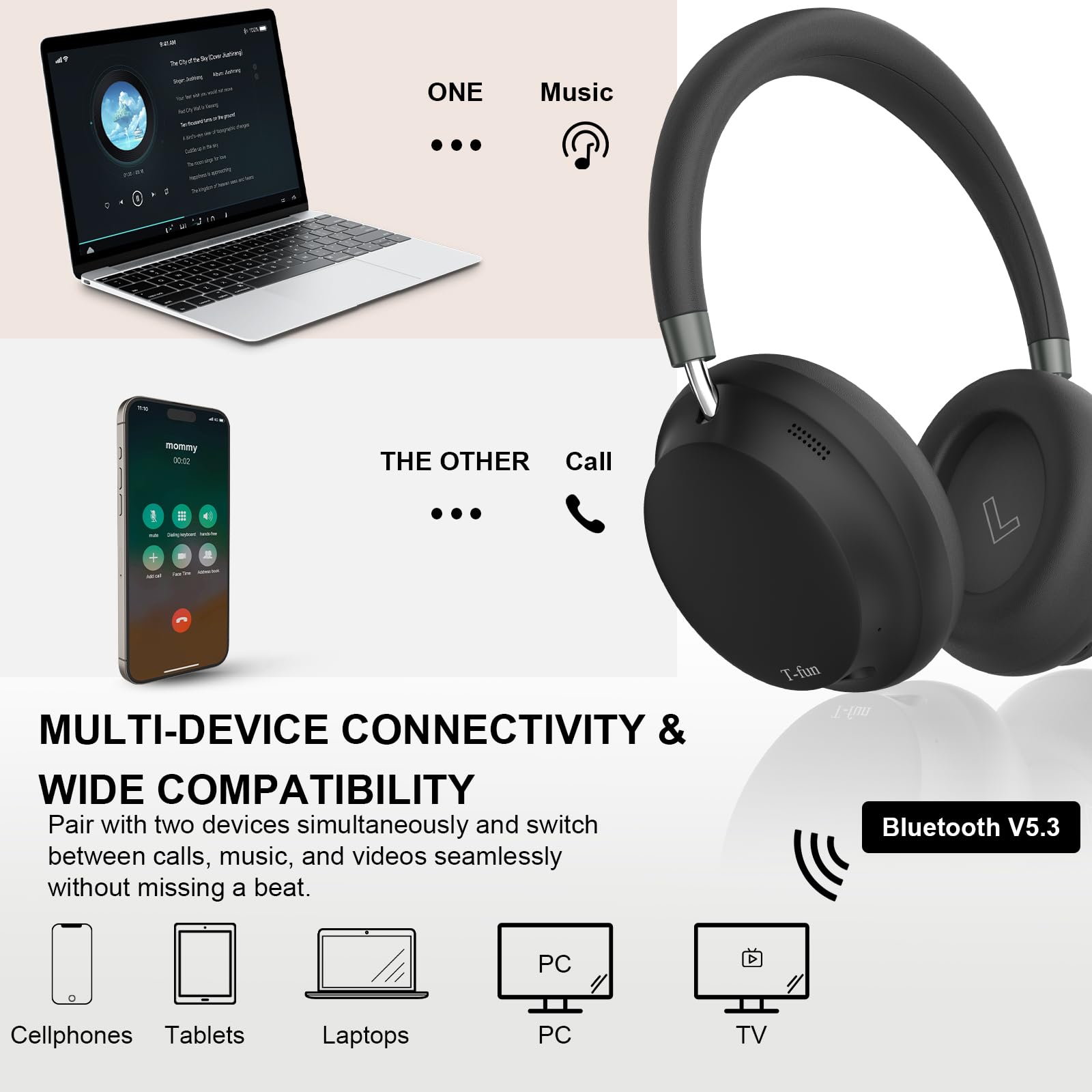 Noise Cancelling Headphones | Focus, Calm & Deep Sound Experience