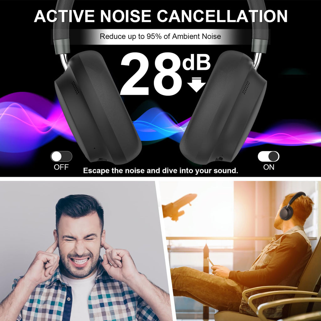 Noise Cancelling Headphones | Focus, Calm & Deep Sound Experience