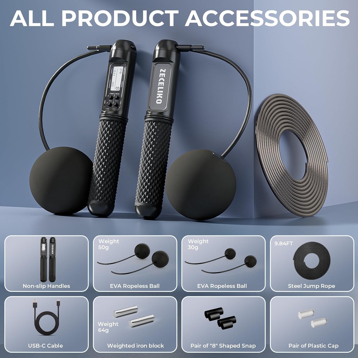 Smart Jump Rope with LED Display