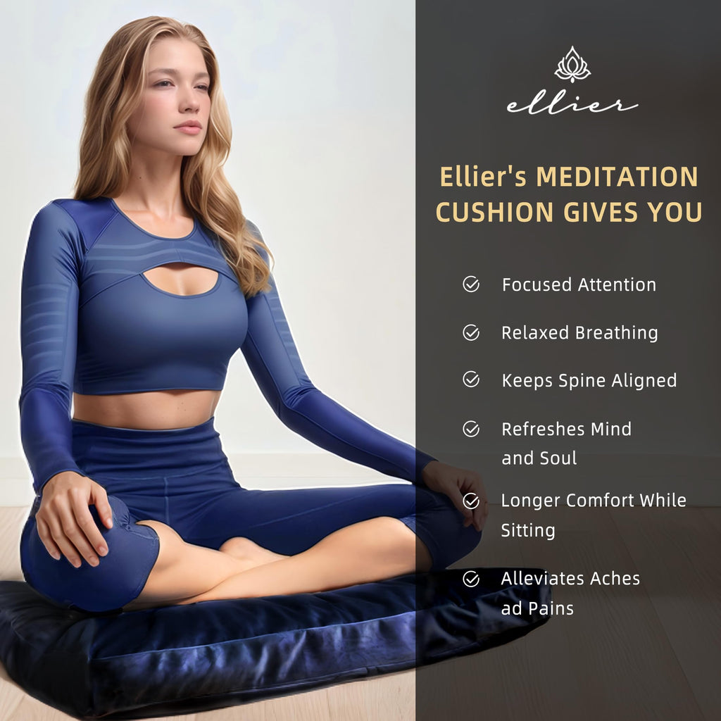 Zafu & Zabuton Meditation Cushion Set | Comfort, Posture & Mindfulness Support