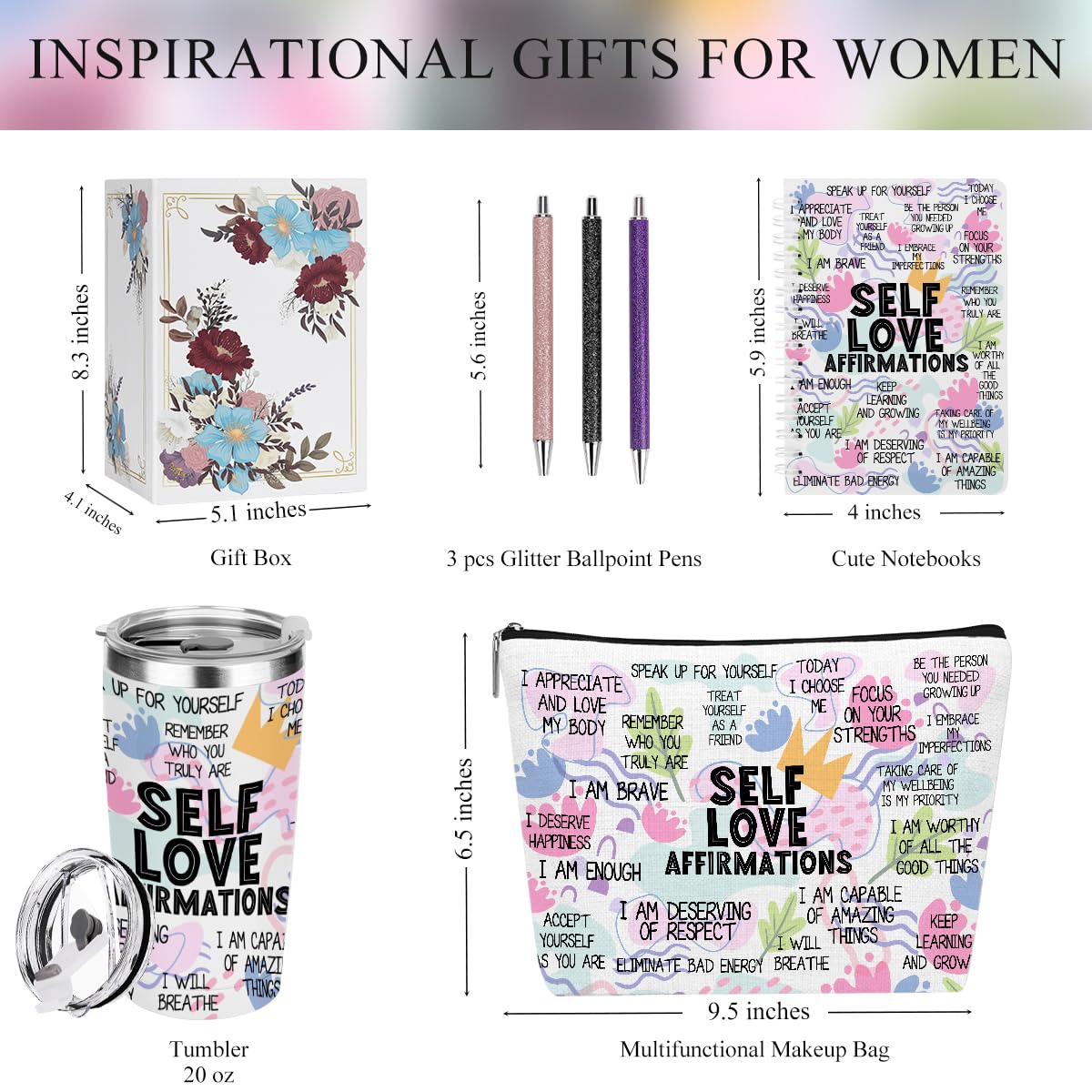 Self-Love Affirmation Wellness Kit | Daily Mindset & Self-Care Essentials