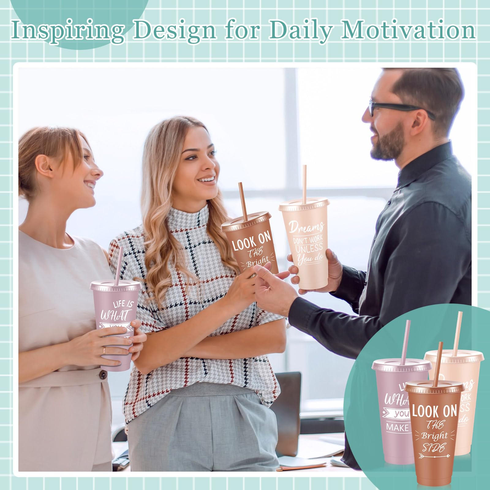 30-Piece Motivational Water Bottle Set | Hydration Cups for Fitness & Daily Use