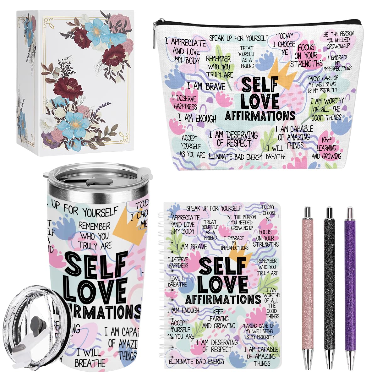 Self-Love Affirmation Wellness Kit | Daily Mindset & Self-Care Essentials