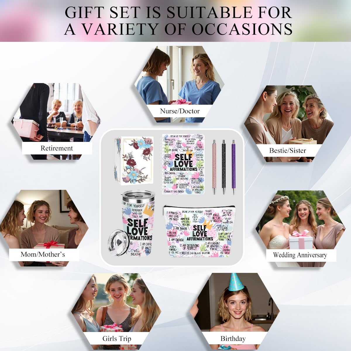 Self-Love Affirmation Wellness Kit | Daily Mindset & Self-Care Essentials