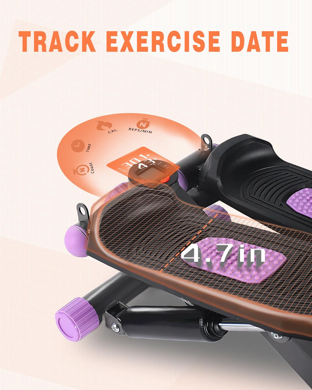 Mini Stepper | Compact Home Cardio & Lower Body Workout Machine
