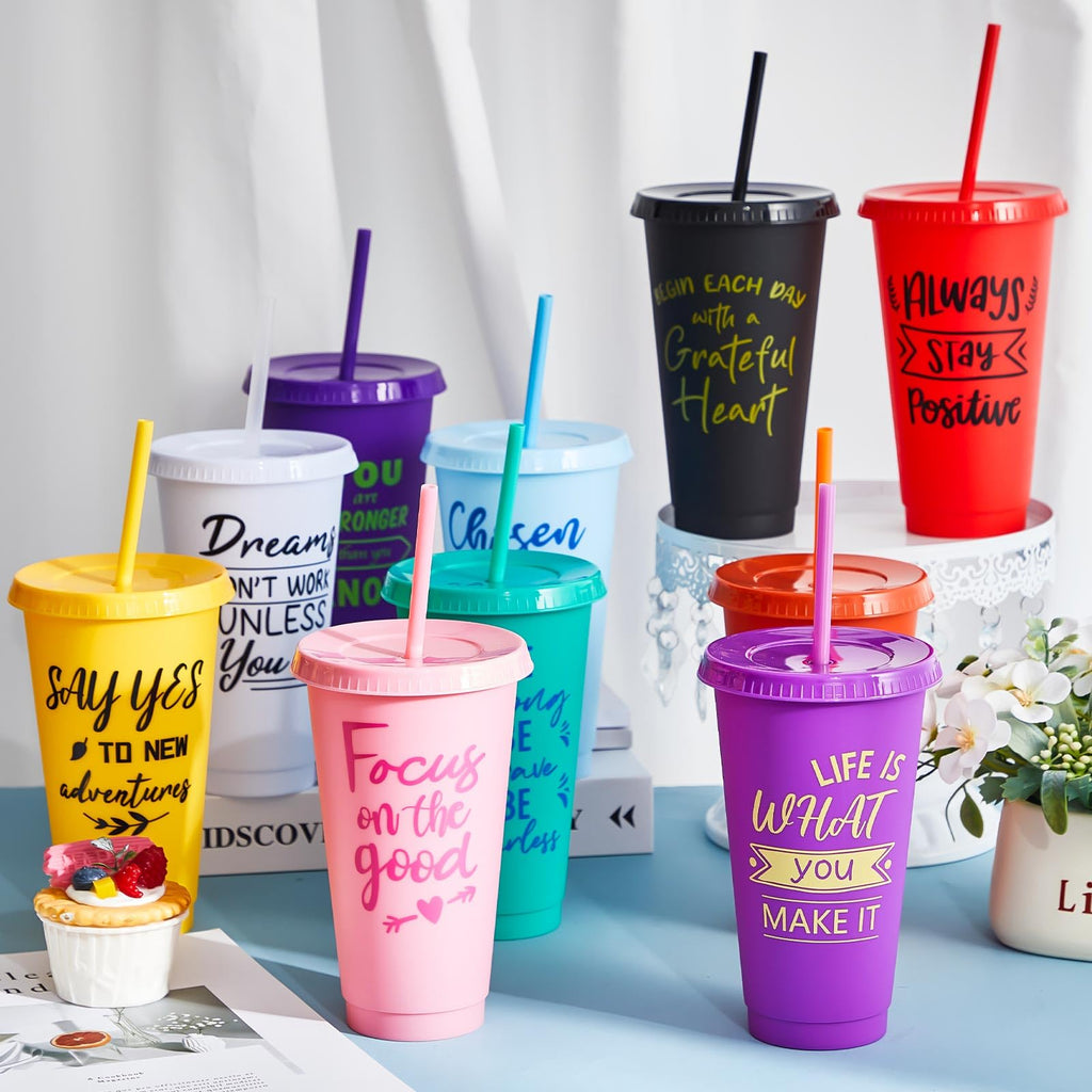 30-Piece Motivational Water Bottle Set | Hydration Cups for Fitness & Daily Use