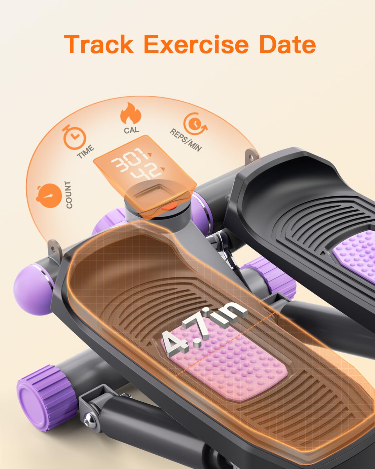 Mini Stepper | Compact Home Cardio & Lower Body Workout Machine