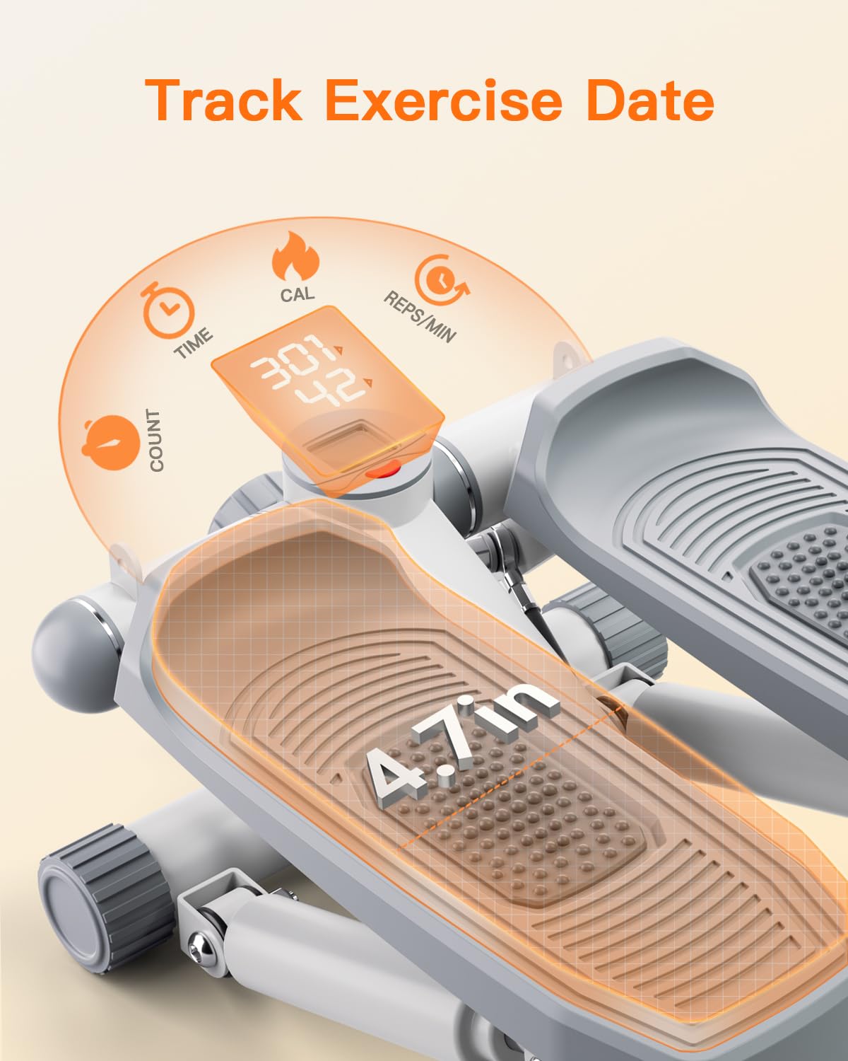 Mini Stepper | Compact Home Cardio & Lower Body Workout Machine