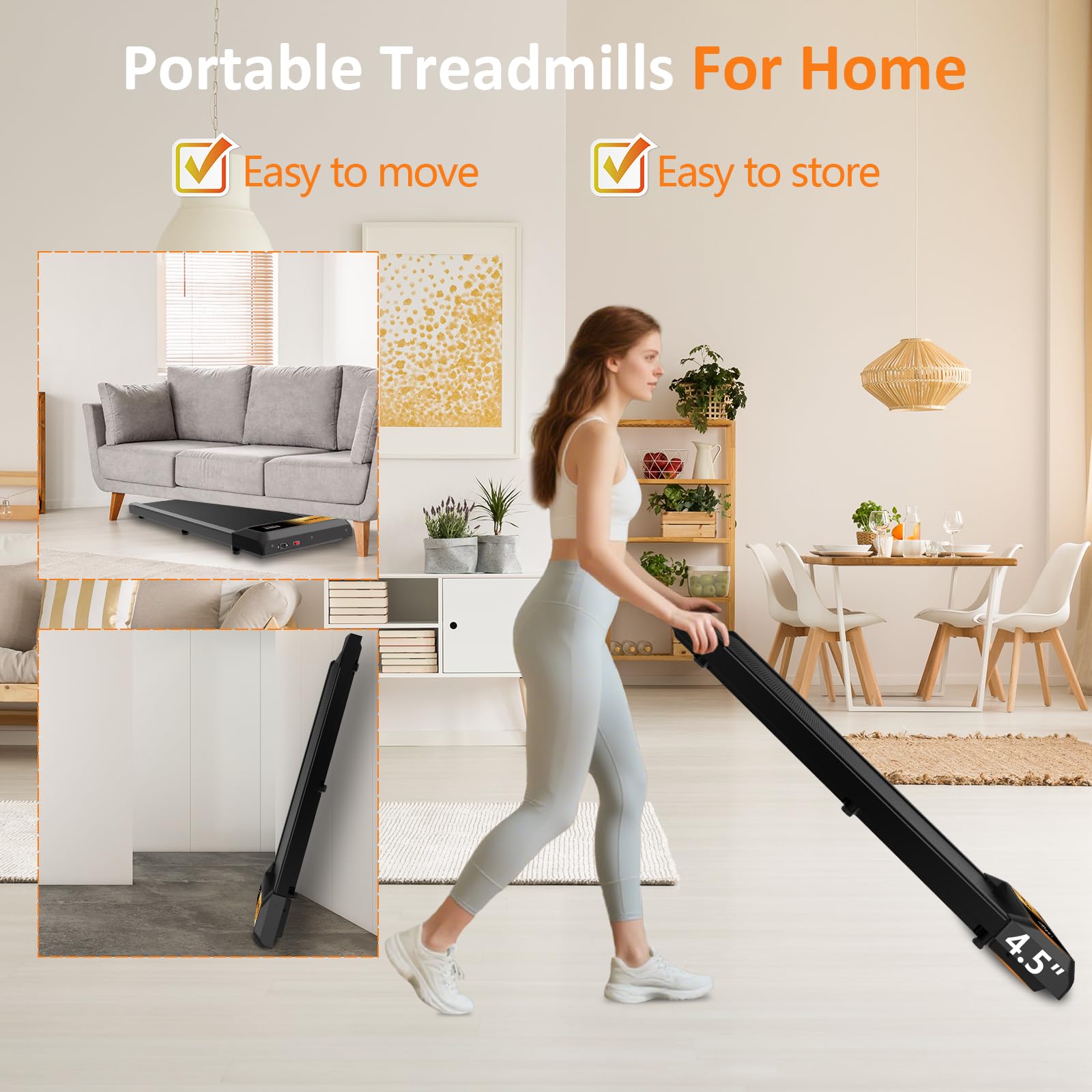 2.5HP Walking Mat with Incline pad