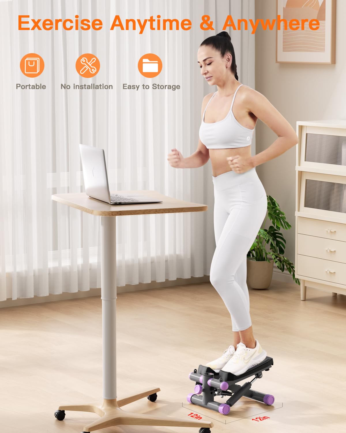 Mini Stepper | Compact Home Cardio & Lower Body Workout Machine