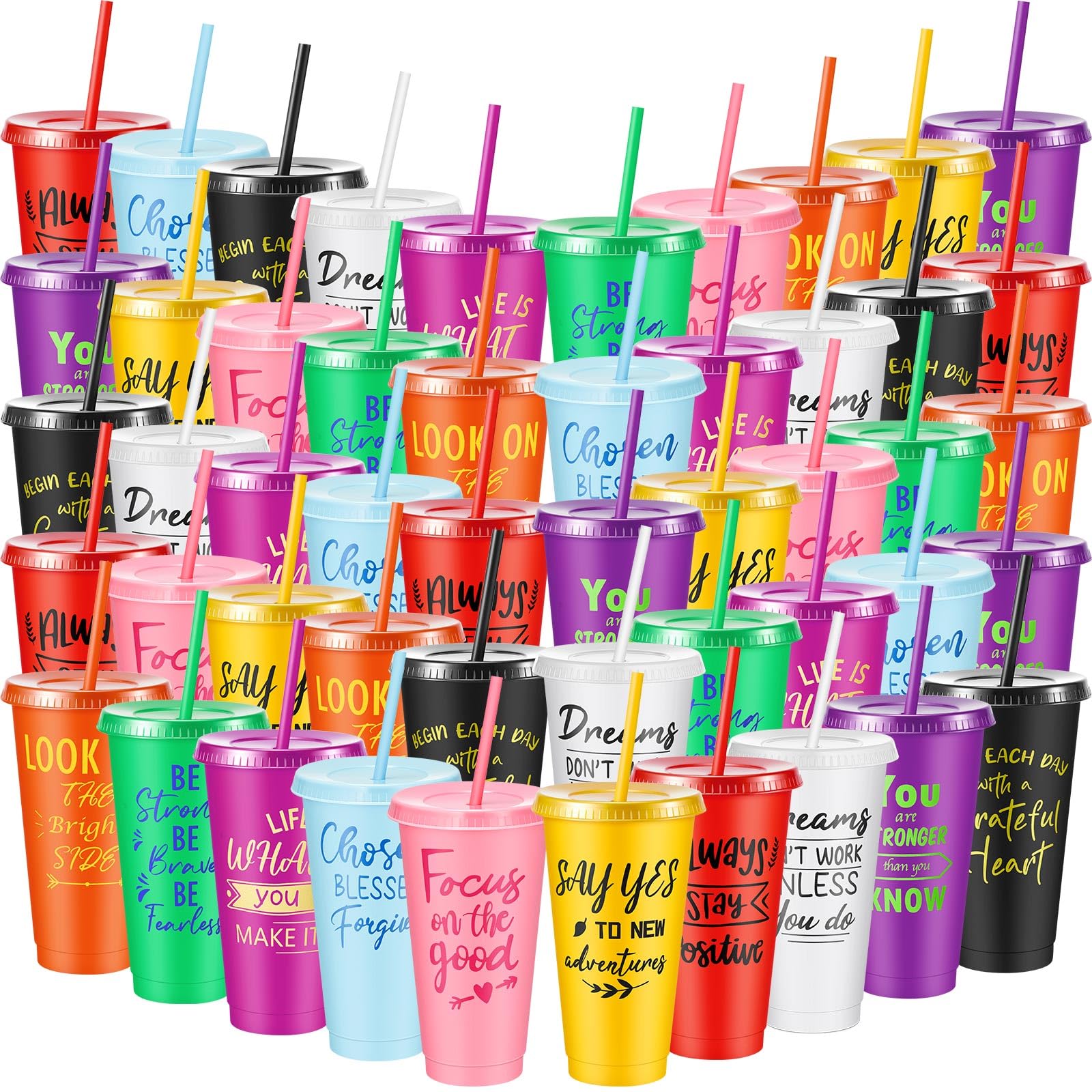 30-Piece Motivational Water Bottle Set | Hydration Cups for Fitness & Daily Use