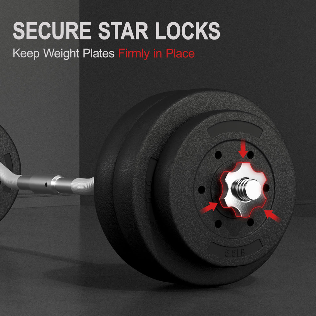 Olympic Barbell Clamps Strength Training Bars