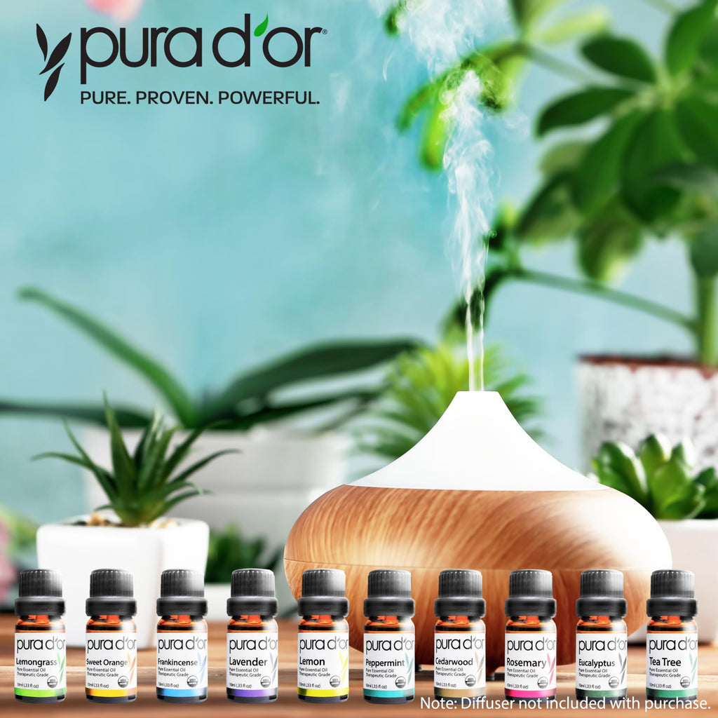Organic Essential Oils Set (16 Pack) | Relaxation, Stress Relief & Wellness Rituals