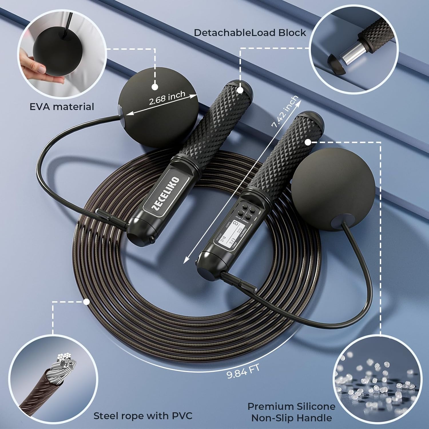 Smart Jump Rope with LED Display