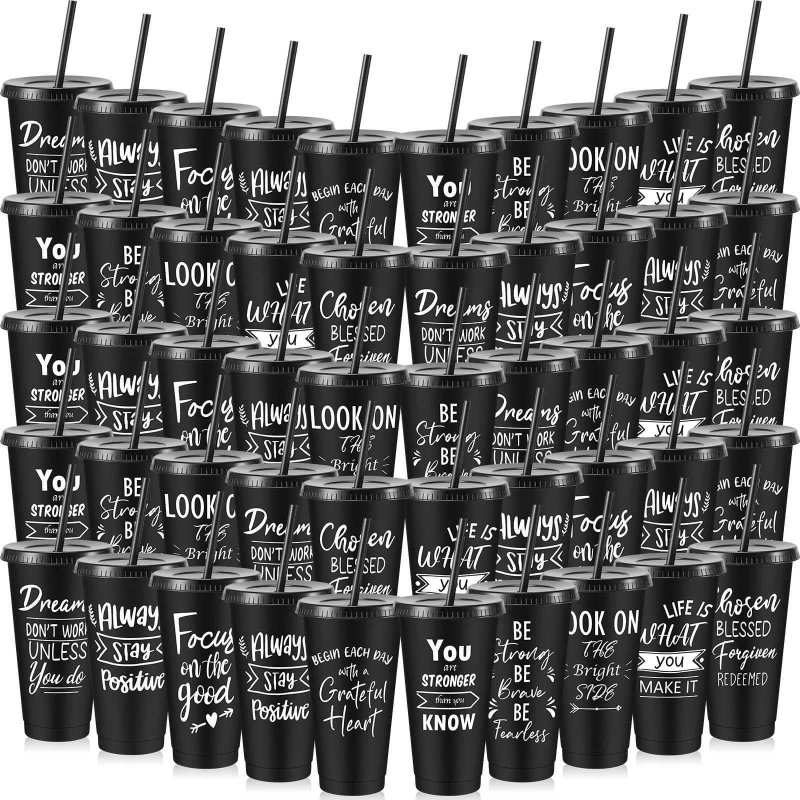30-Piece Motivational Water Bottle Set | Hydration Cups for Fitness & Daily Use