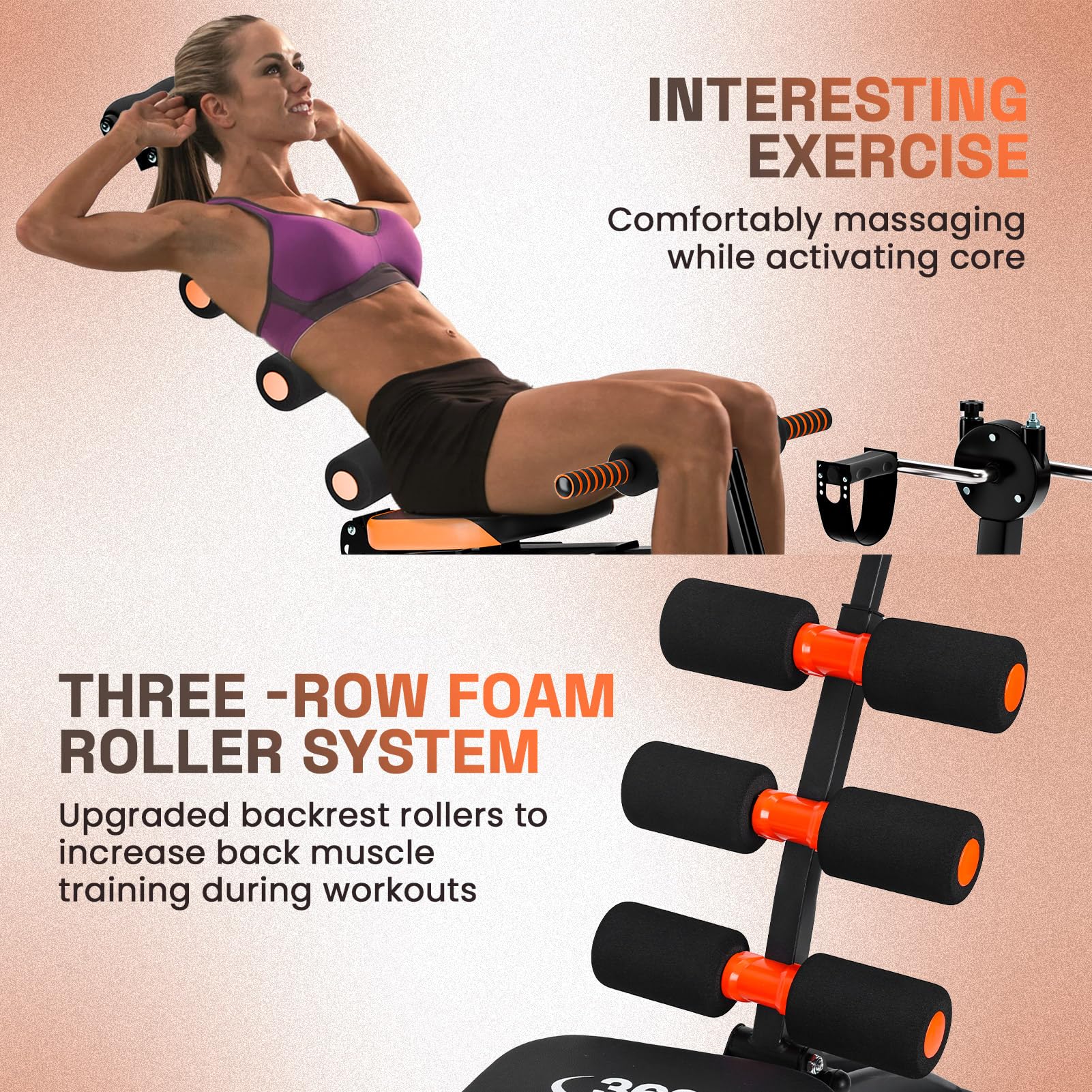 6-in-1 Core Workout Machine | Full Body Ab Trainer for Home Fitness