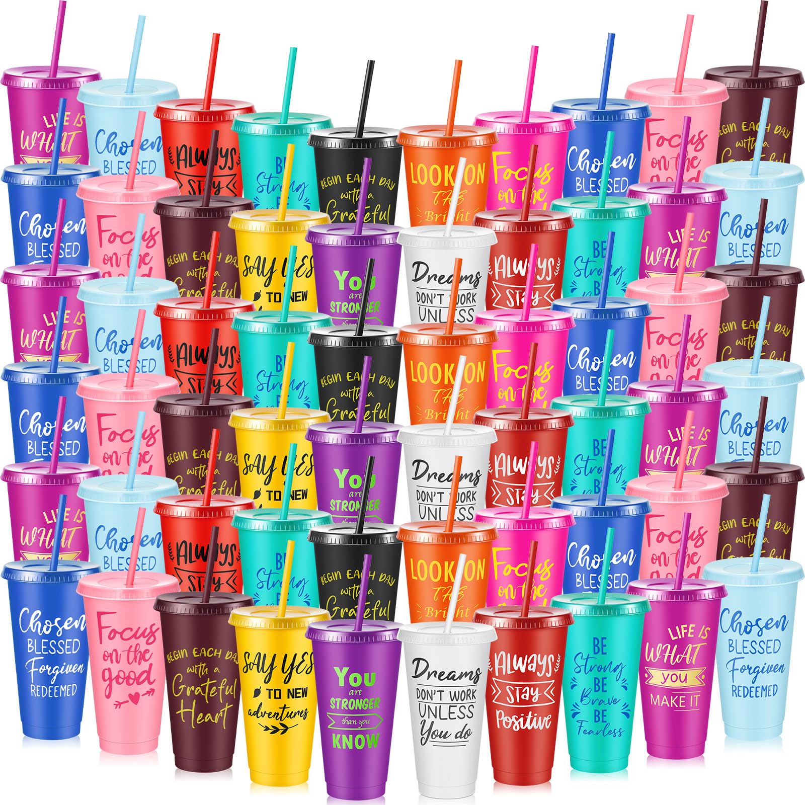 30-Piece Motivational Water Bottle Set | Hydration Cups for Fitness & Daily Use