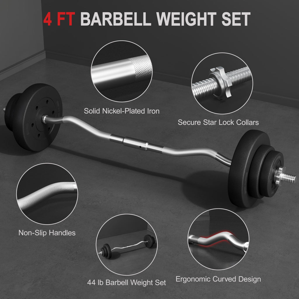 Olympic Barbell Clamps Strength Training Bars