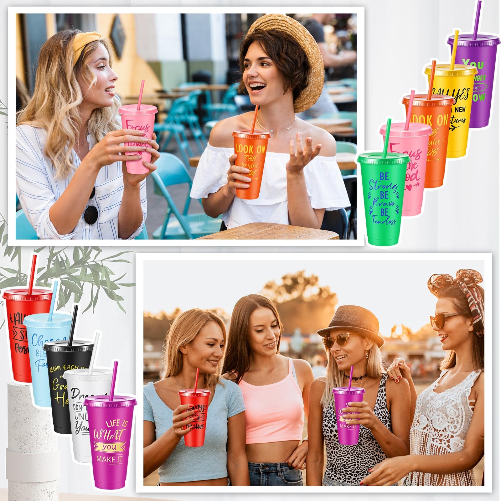 30-Piece Motivational Water Bottle Set | Hydration Cups for Fitness & Daily Use