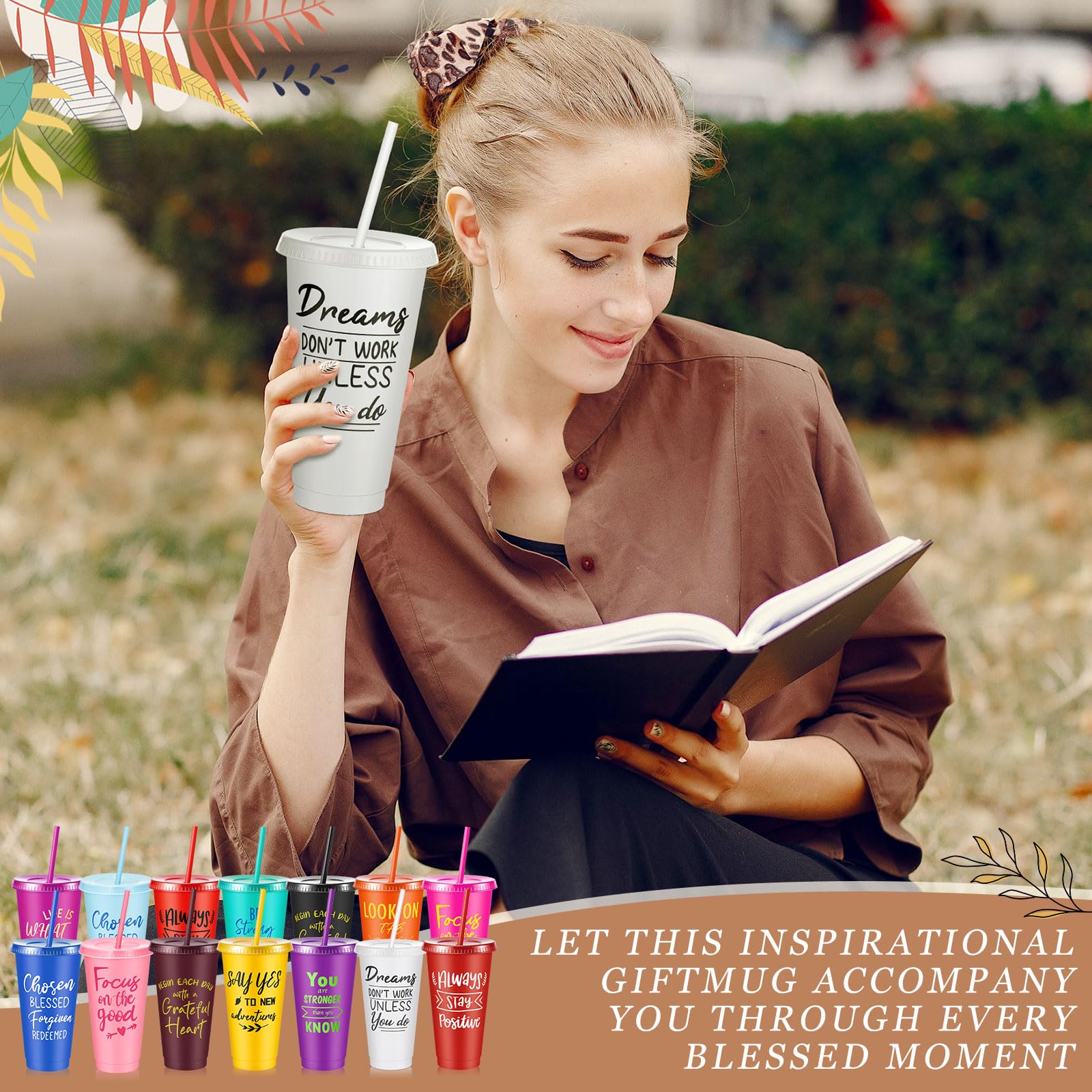 30-Piece Motivational Water Bottle Set | Hydration Cups for Fitness & Daily Use
