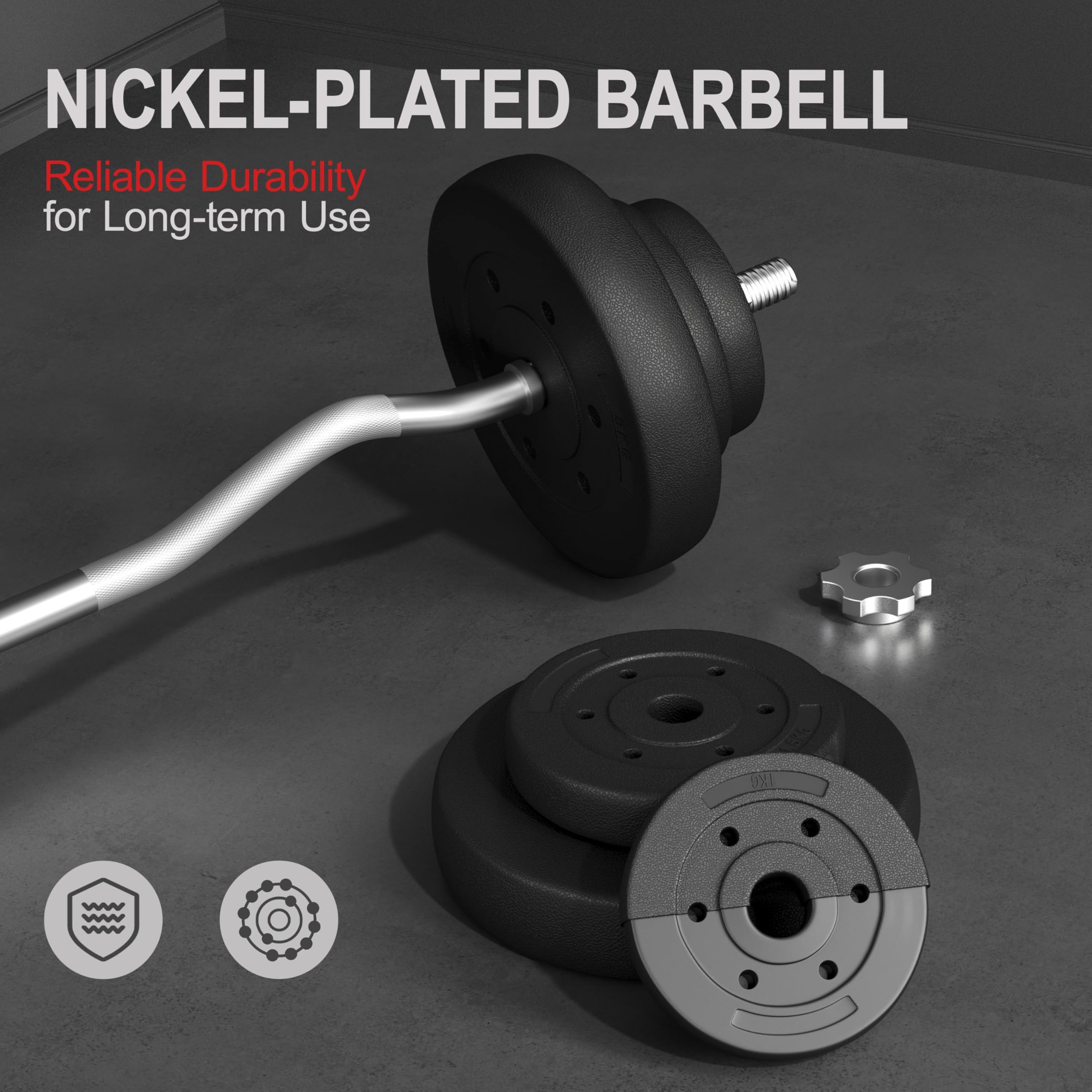 Olympic Barbell Clamps Strength Training Bars