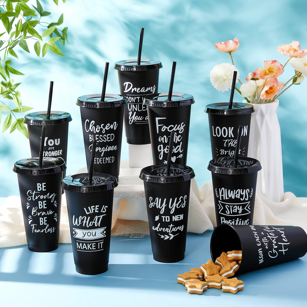 30-Piece Motivational Water Bottle Set | Hydration Cups for Fitness & Daily Use
