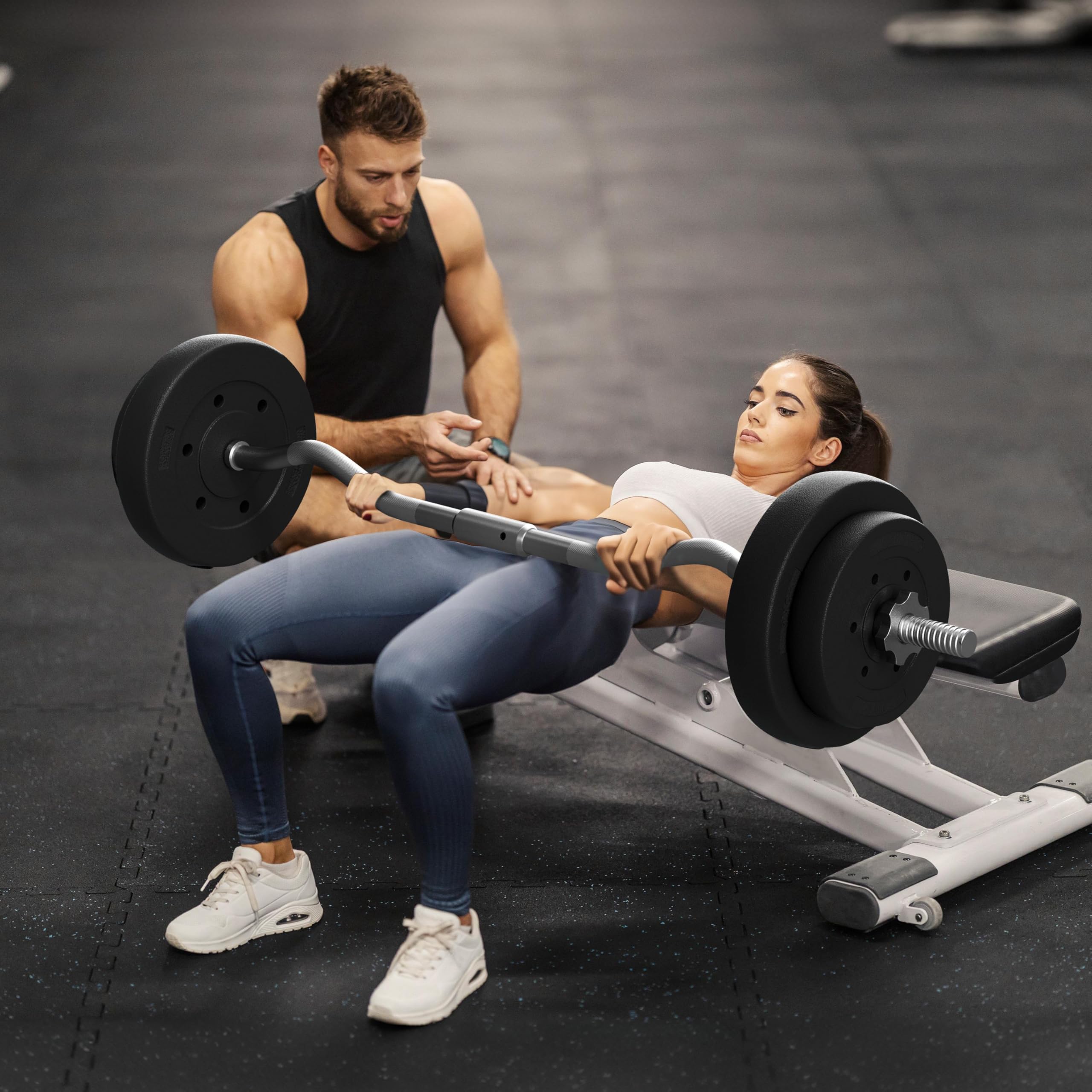 Olympic Barbell Clamps Strength Training Bars