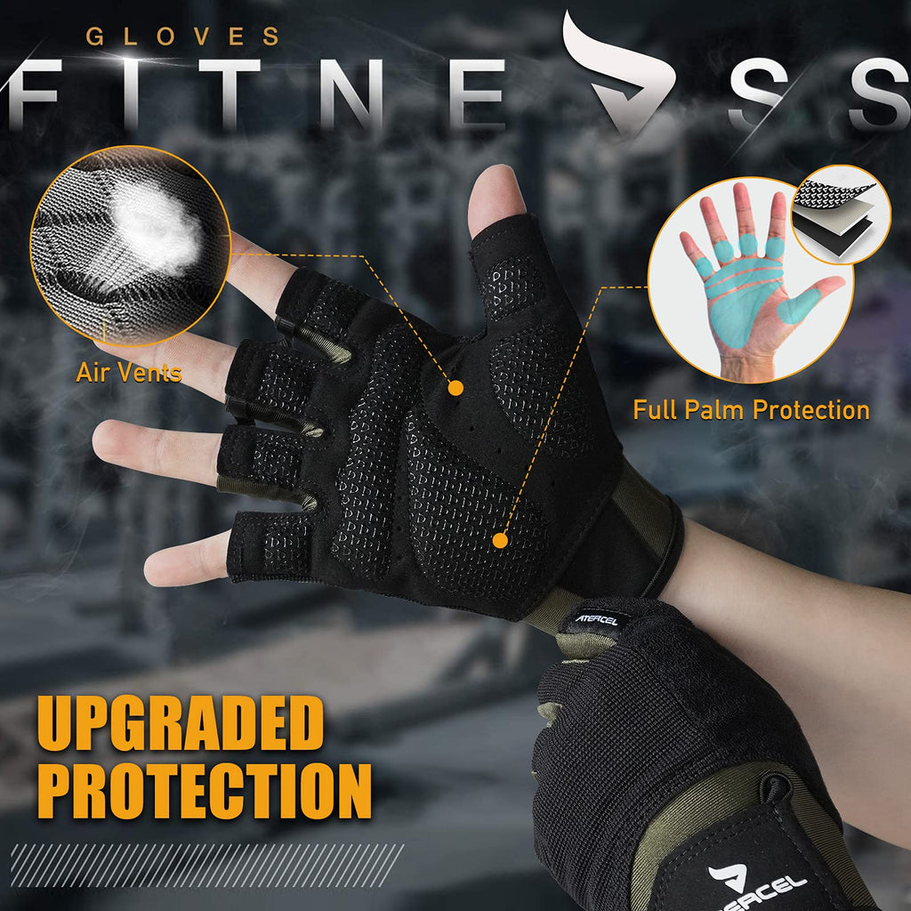ATERCEL Workout Gloves for Men and Women.