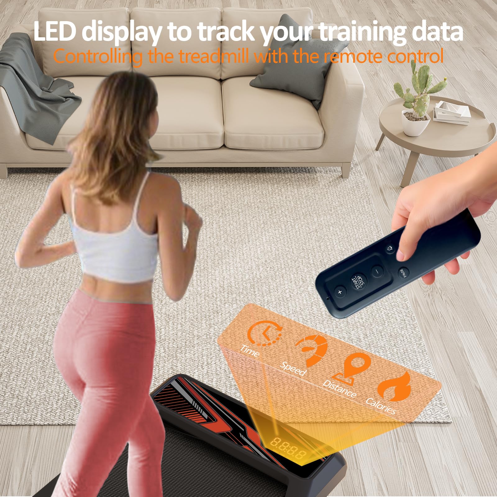 2.5HP Walking Mat with Incline pad