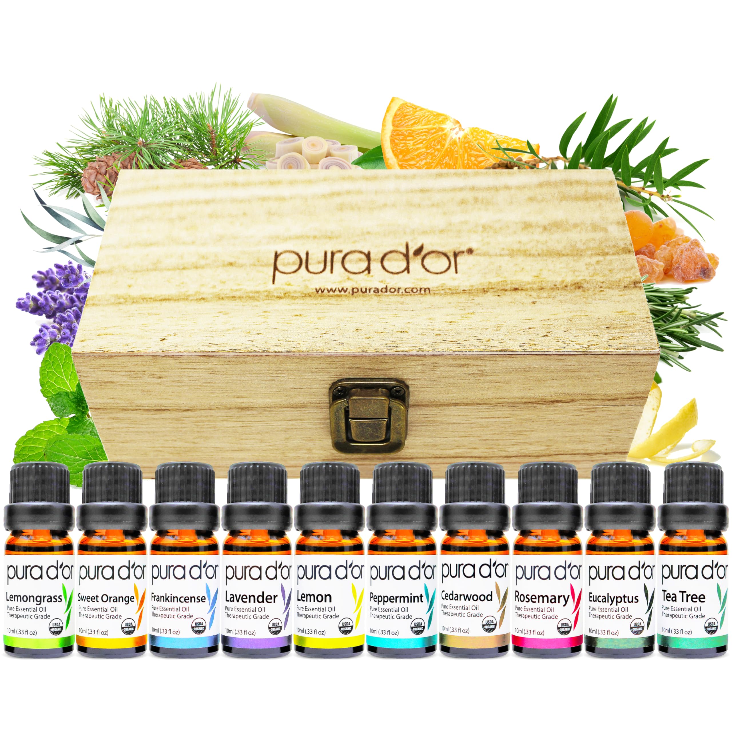Organic Essential Oils Set (16 Pack) | Relaxation, Stress Relief & Wellness Rituals