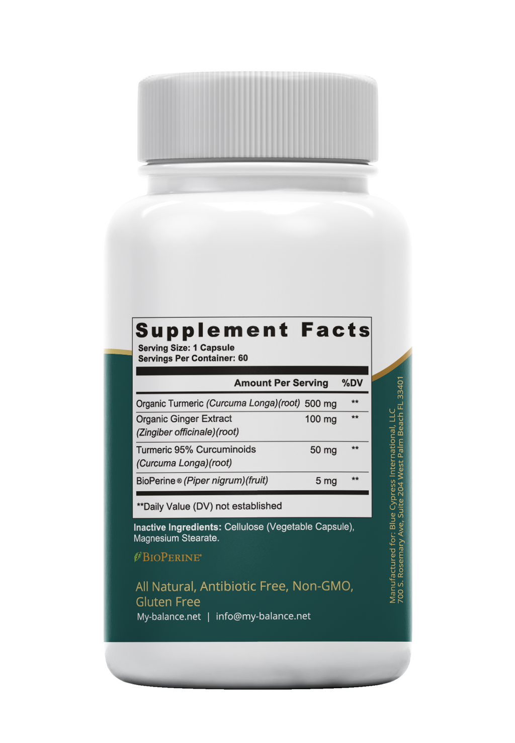 Turmeric & Ginger Capsules | Daily Wellness Support 650mg