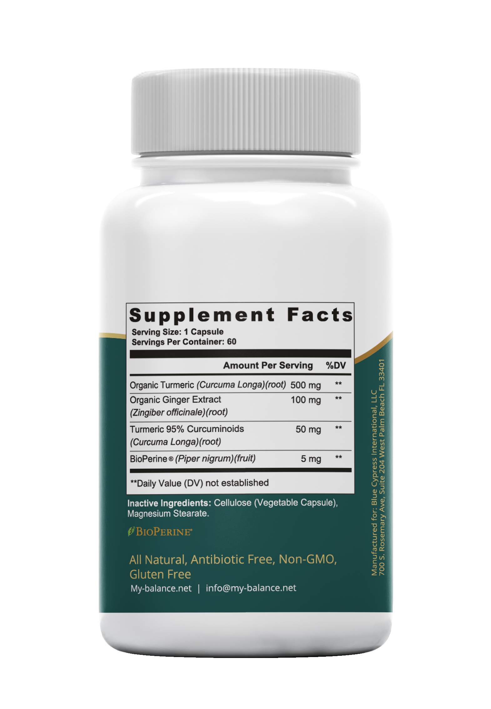 Turmeric & Ginger Capsules | Daily Wellness Support 650mg